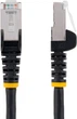 Patchcord Startech Cat 6a S/FTP (S-STP) RJ-45 0.5 m Black (NLBK-50C-CAT-PATCH) - obraz 2