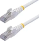 Patchcord Startech Cat 8 S/FTP (S-STP) RJ-45 0.5 m White (NLWH-50C-CAT8-PATCH) - obraz 1