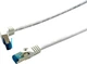 Patchcord kątowy Equip Cat 6a S/FTP (S-STP) RJ-45 5 m White (4015867235157) - obraz 1