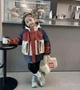 Детская зимняя куртка с капюшоном на меховой подкладке No Name 122 см Разноцветная (2117-14) - изображение 4