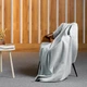 Ковдра флісова 130x150 см Teesa TSA8900-1 Gray (5901890070041) - зображення 4