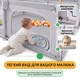Детский манеж LEOBRO «Дино-путешественник» 150 x 180 см (LB-1147) - изображение 6