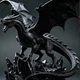 3D друкована фігурка Дракон на скелі Сувенірний монолітний декор Статуетка для інтер'єру - зображення 3