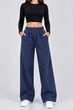 Спортивные штаны женские однотонные синий 257R650 AGER 2XL - изображение 2