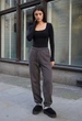 Женские спортивные штаны стаф темно-серые на флисе Staff yo dark gray fleece M (406386) - изображение 1