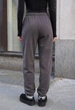 Женские спортивные штаны стаф темно-серые на флисе Staff yo dark gray fleece M (406386) - изображение 5