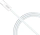 Kabel XO NB-Q260A High-fashion Type-c TO Type-c 60W 1 m braided data cable White (6920680853588) - obraz 2