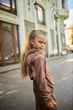 Дитячий костюм із капюшоном на флісі 2023 idiali Мокко 146 (202327146) - изображение 7