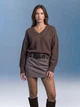 Свитер Dilvin 10645 ONE SIZE темно-бежевый (2000000170015) - изображение 5