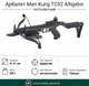 Арбалет Man Kung пістолетний TCS2 Alligator, чорний (під стріли 6,5”) - зображення 1