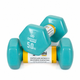 Гантели для фитнеса Gemini Sport с виниловым покрытием 2×5 кг GSD-5.0CYAN - изображение 1