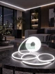 Силиконовая LED NEON лента 5 м 12В, неоновая подсветка IP65, с адаптером 220В, холодный белый свет - изображение 8