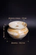 Аромасвеча Соленое медовое масло с деревянным фитилем — соевая свеча в гипсовом кашпо с крышкой, 65г - изображение 7