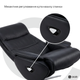 Крісло-реклайнер софа Qlab RC210B Leather Black - зображення 13