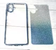Чехол Luxury Case для Samsung Galaxy A08 / A085 бампер силиконовый блестящий голубой - изображение 5