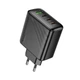 Мережева зарядка HOCO CS27A Supply PD 67 Вт 3 USB-C + 1 USB-A Чорна - изображение 1