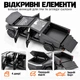 Металлическая машинка в дизайне Cybertruck 1:24 с квадроциклом — модель авто Pull Back, свет, звук, открывающиеся двери - изображение 3