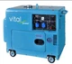 Дизельный Генератор Vital Power VP7500M (7 - 7.5 кВт) + Электростартер + Закрытый Корпус + Колеса - изображение 1
