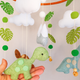 Мобіль на ліжечко Dino baby. Фетровий мобіль ручної роботи. Подарунок для новонародженого. Діаметр 23 см. - зображення 5