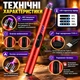 Запальничка кухонна п'єзова електрична імпульсна вітрозахищена для свічок кухні плити духовки розпалювання заряджається від USB кабелю універсальна запальничка для газової плити, золотий - зображення 4