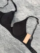 Бавовняний бюстгальтер планж Thirdlove Cotton Plunge Bra - Чорний - 65D - изображение 3