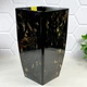 Вазон высокий Квадро Stone 22×22×41,5 см черный агат Алеана - изображение 1