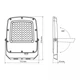 LED прожектор VIDEX F5 50W 3000-5000-6500K 230V White (VL-F5-050CW) - изображение 7