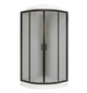 Гідромасажний бокс Vivia 61 JK BP W 90×90×217 см, Fabric, чорний профіль, з мілким піддоном - зображення 2