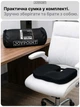 Ортопедична подушка для сидіння JoyPoint Coccyx Comfort на офісний стілець авто крісла водія в машину анатомічна ергономічна автомобільна сидушка бустер під попу з ефектом пам'яті меморі від геморою на офісне крісло табурет сидіння автомобіля чорна - зображення 9
