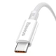 Дата кабель Baseus Superior Series Fast Charging USB to Type-C 100W 1m P10320102 Moon White - изображение 4