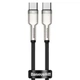 Дата кабель Baseus Cafule Metal Type-C to Type-C 100W 1m CATJK-C Черный - изображение 1