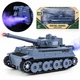 Танк Tiger 16 см игрушка моделька металлическая с парогенерацией и светозвуковыми эффектами Серый (7110809) - изображение 1