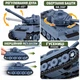 Танк Tiger 16 см игрушка моделька металлическая с парогенерацией и светозвуковыми эффектами Серый (7110809) - изображение 4