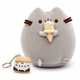 Мягкая игрушка 2Life Pusheen Cat Пушин Кэт Кот 12х15 см с Мороженым Серый и Брелок Пушин Сэндвич n-13552 - изображение 1