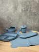 Набор детской посуды TS Kitchen Мишка силиконового 7 предметов Голубой HP34546BL - изображение 1