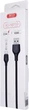 Kabel XO NB103 2.1A Bell USB Cable Type-C 1 m Black (6920680862740) - obraz 2