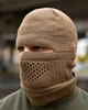 В'язана балаклава військова Койот шапка-підшоломник, маска для обличчя та голови зимово-осіння - зображення 2