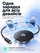 Беспроводное зарядное устройство LEXEGO Qi2 25W USB Type-C для телефона айфона самсунга наушников магнитная беспроводная зарядка MagSafe для iPhone 12 13 14 15 16 17 18 AirPods Samsung Android алюминиевая черная (25MAG-B) - изображение 6