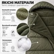Спальний мішок-ковдра IVN Comfort Max Fleece теплий флісовий 220×80 см з капюшоном, широкий, оливковий IV-500SP - зображення 3