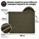 Спальний мішок-ковдра IVN Comfort Max Fleece теплий флісовий 220×80 см з капюшоном, широкий, оливковий IV-500SP - зображення 4
