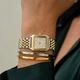 Жіночий годинник Burker Watches Macy сріблястий та золотистий з білим циферблатом (MCGS) - изображение 5