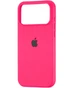 Чехол Fiji Silicone Case для Apple iPhone 18 Pro бампер накладка Soft Touch с микрофиброй Hot Pink - изображение 1