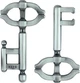 Odlewana łamigłówka Huzzle Key II (515012) (5407005150122) - obraz 3