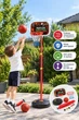 Детский набор для игры в баскетбол Playset кольцо на стойке с регулировкой, насос, мяч (HF 606) - изображение 10