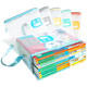 Jindeli 5 прозрачных папок формата А4 для учеников начальной и средней школы, тематические папки на молнии, сумки для хранения книг и домашних заданий, ручные сумки для канцелярских принадлежностей и учебных материалов FB8760-5 - изображение 4