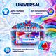 Капсули для прання GRAND TRADE MAXI Universal 100 шт 3 в 1, гелеві капсули для білого та кольорового одягу - зображення 3