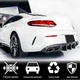 Дифузор заднього бампера V1 (для купе/кабріолет C63 AMG 2015-2019, Карбон) для Mercedes C-class W205 рр - зображення 6