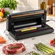 Вакуумный упаковщик Prime Kitchen RD-73087 Черный + пакеты - изображение 2