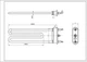 ТЕН для пральної машини Ariston C00082601 Thermowatt TPO 190-SG-1800 L=190 mm 1800 W - зображення 2