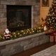 Гірлянда різдвяна Mr Crimbo 180 см, штучна хвоя, 50 LED-ламп, тепле біле світло, на батарейках - зображення 4